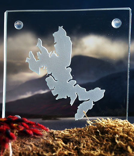 Luxury Glass Coaster of the Isle of Skye by Skye Souvenirs