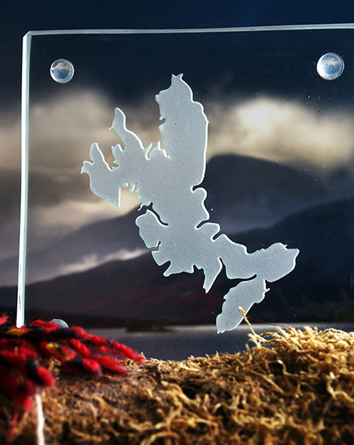 Luxury Glass Coaster of the Isle of Skye by Skye Souvenirs