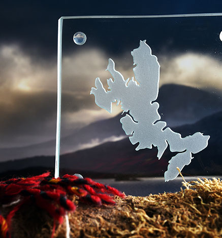 Luxury Glass Coaster of the Isle of Skye by Skye Souvenirs