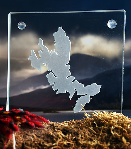 Luxury Glass Coaster of the Isle of Skye by Skye Souvenirs