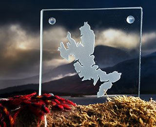 Luxury Glass Coaster of the Isle of Skye by Skye Souvenirs