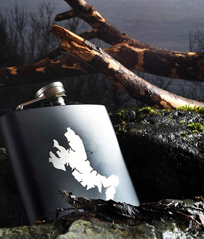 Luxury Hip Flask of the Isle of Skye by Skye Souvenirs