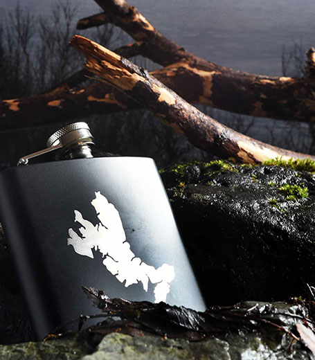 Luxury Hip Flask of the Isle of Skye by Skye Souvenirs