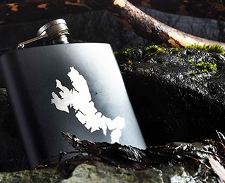 Luxury Hip Flask of the Isle of Skye by Skye Souvenirs