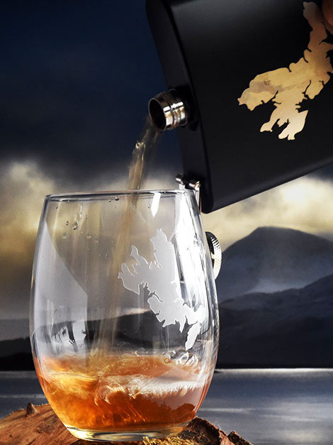 Stemless Wine Glass of the Isle of Skye by Skye Souvenirs