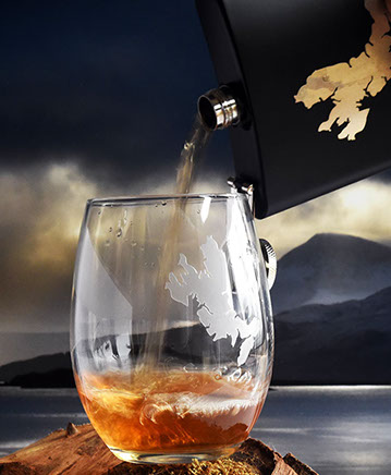 Stemless Wine Glass of the Isle of Skye by Skye Souvenirs