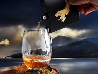 Stemless Wine Glass of the Isle of Skye by Skye Souvenirs
