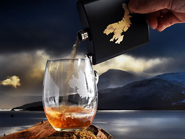 Stemless Wine Glass of the Isle of Skye by Skye Souvenirs