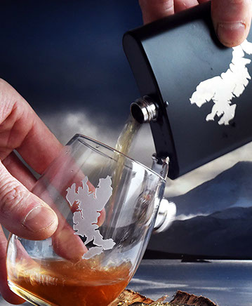 Stemless Wine Glass of the Isle of Skye by Skye Souvenirs