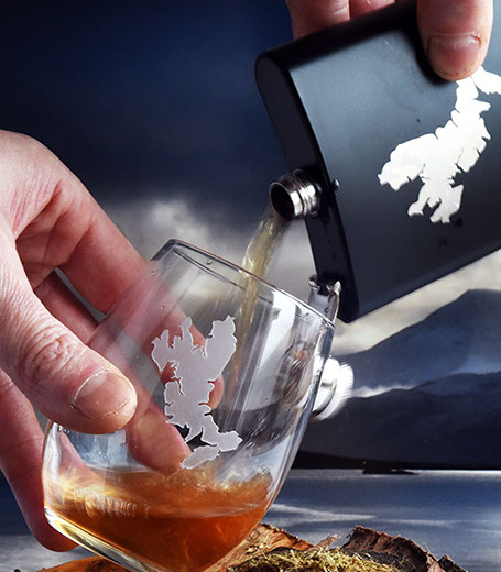 Stemless Wine Glass of the Isle of Skye by Skye Souvenirs