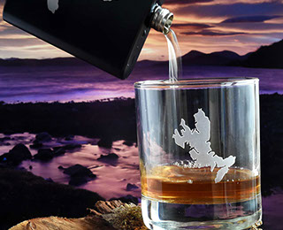 Dram Glass of the Isle of Skye by Skye Souvenirs