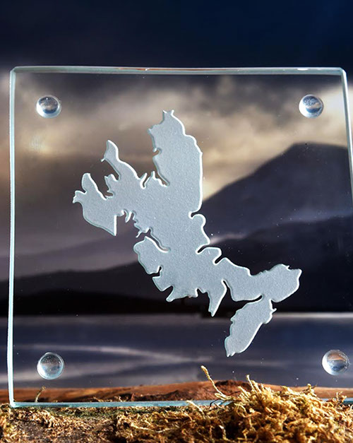 Luxury Glass Coaster of the Isle of Skye by Skye Souvenirs