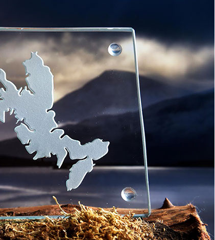 Luxury Glass Coaster of the Isle of Skye by Skye Souvenirs