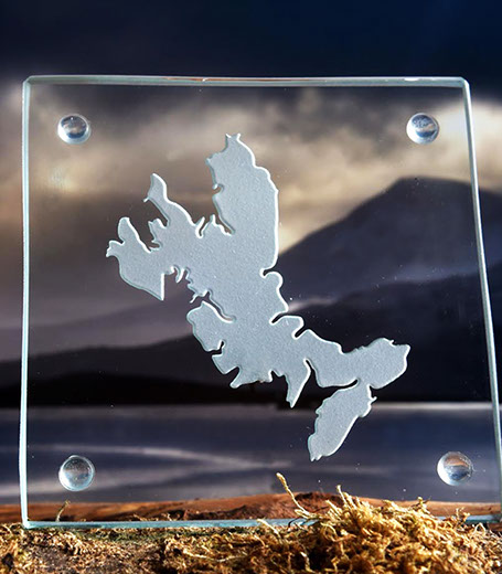 Luxury Glass Coaster of the Isle of Skye by Skye Souvenirs