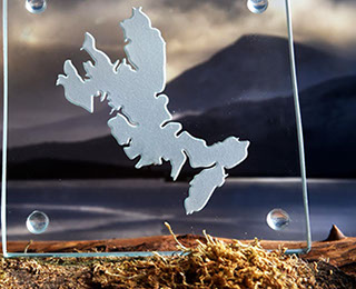 Luxury Glass Coaster of the Isle of Skye by Skye Souvenirs