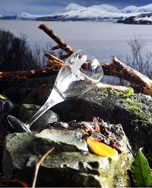 Wine Glass of the Isle of Skye by Skye Souvenirs