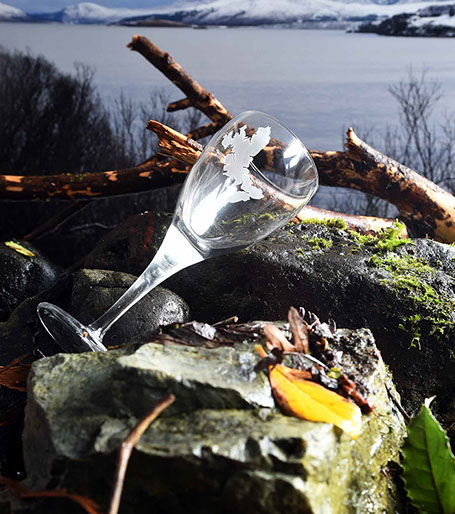 Wine Glass of the Isle of Skye by Skye Souvenirs