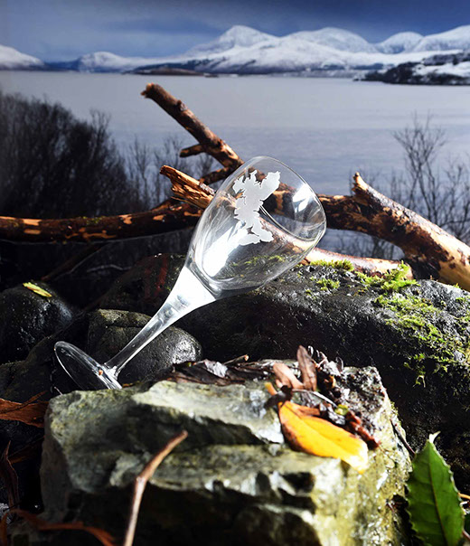 Wine Glass of the Isle of Skye by Skye Souvenirs