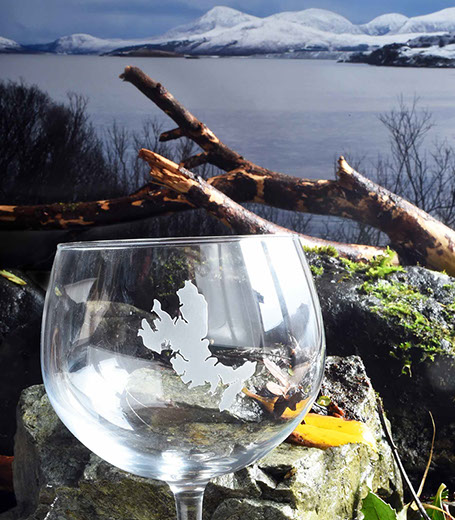 Gin Glass of the Isle of Skye by Skye Souvenirs