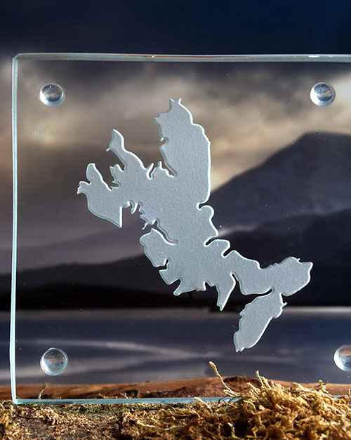 Luxury Glass Coaster of the Isle of Skye by Skye Souvenirs