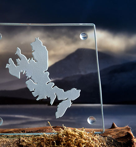 Luxury Glass Coaster of the Isle of Skye by Skye Souvenirs