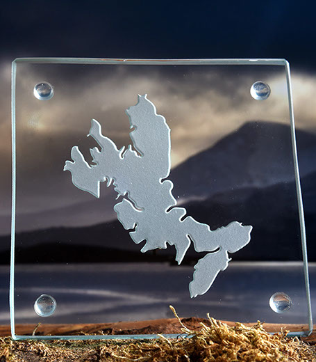 Luxury Glass Coaster of the Isle of Skye by Skye Souvenirs