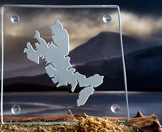Luxury Glass Coaster of the Isle of Skye by Skye Souvenirs