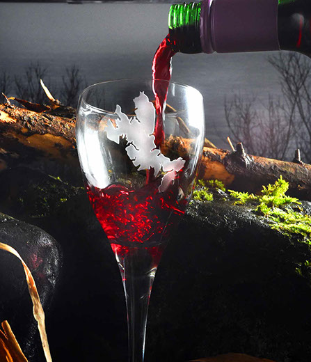 Wine Glass of the Isle of Skye by Skye Souvenirs