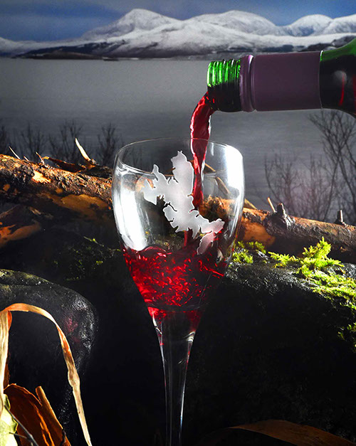 Wine Glass of the Isle of Skye by Skye Souvenirs