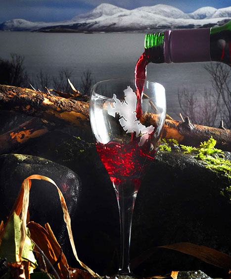 Wine Glass of the Isle of Skye by Skye Souvenirs