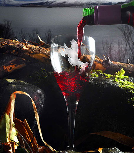 Wine Glass of the Isle of Skye by Skye Souvenirs