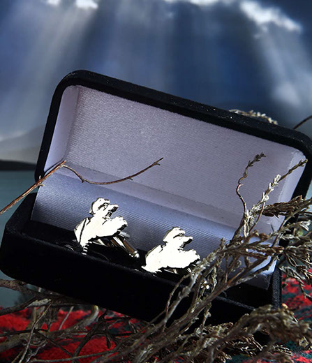 Luxury Cufflinks of the Isle of Skye by Skye Souvenirs