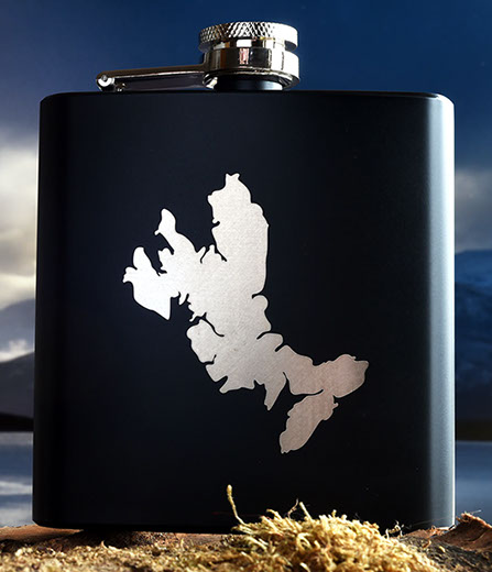 Luxury Hip Flask of the Isle of Skye by Skye Souvenirs