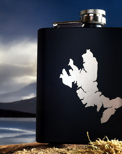 Luxury Hip Flask of the Isle of Skye by Skye Souvenirs