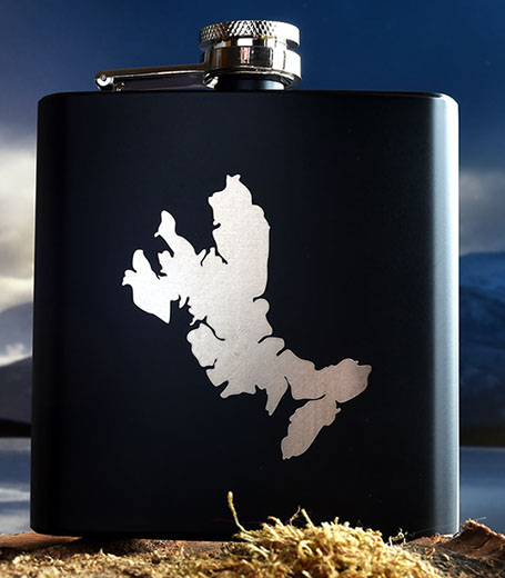 Luxury Hip Flask of the Isle of Skye by Skye Souvenirs