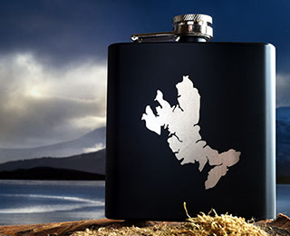 Luxury Hip Flask of the Isle of Skye by Skye Souvenirs