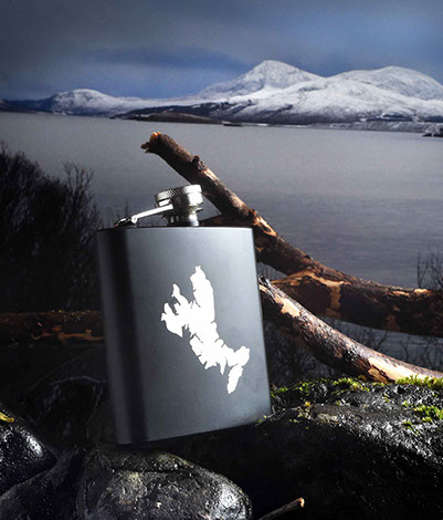 Luxury Hip Flask of the Isle of Skye by Skye Souvenirs