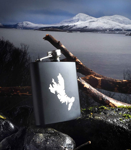 Luxury Hip Flask of the Isle of Skye by Skye Souvenirs