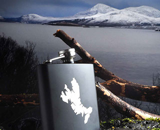 Luxury Hip Flask of the Isle of Skye by Skye Souvenirs