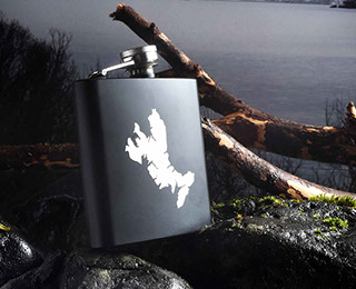 Luxury Hip Flask of the Isle of Skye by Skye Souvenirs